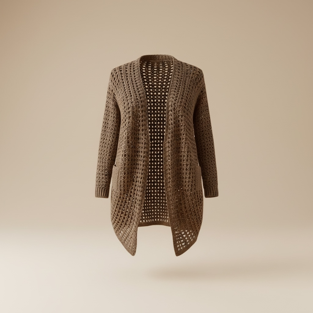 The Mocha Open Knit Cardigan