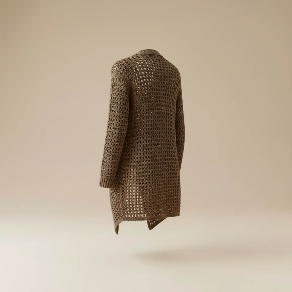 The Mocha Open Knit Cardigan