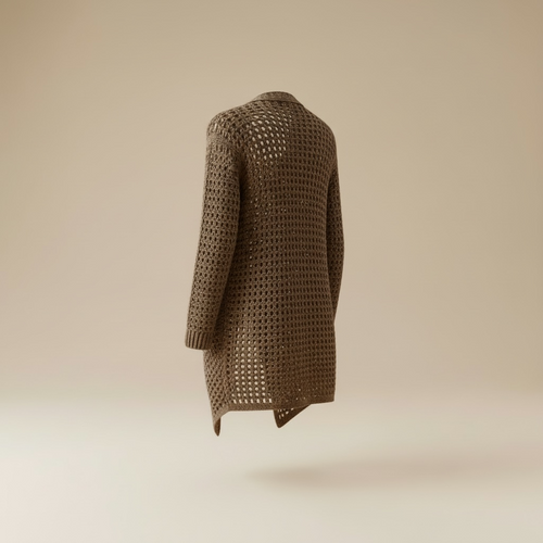 The Mocha Open Knit Cardigan